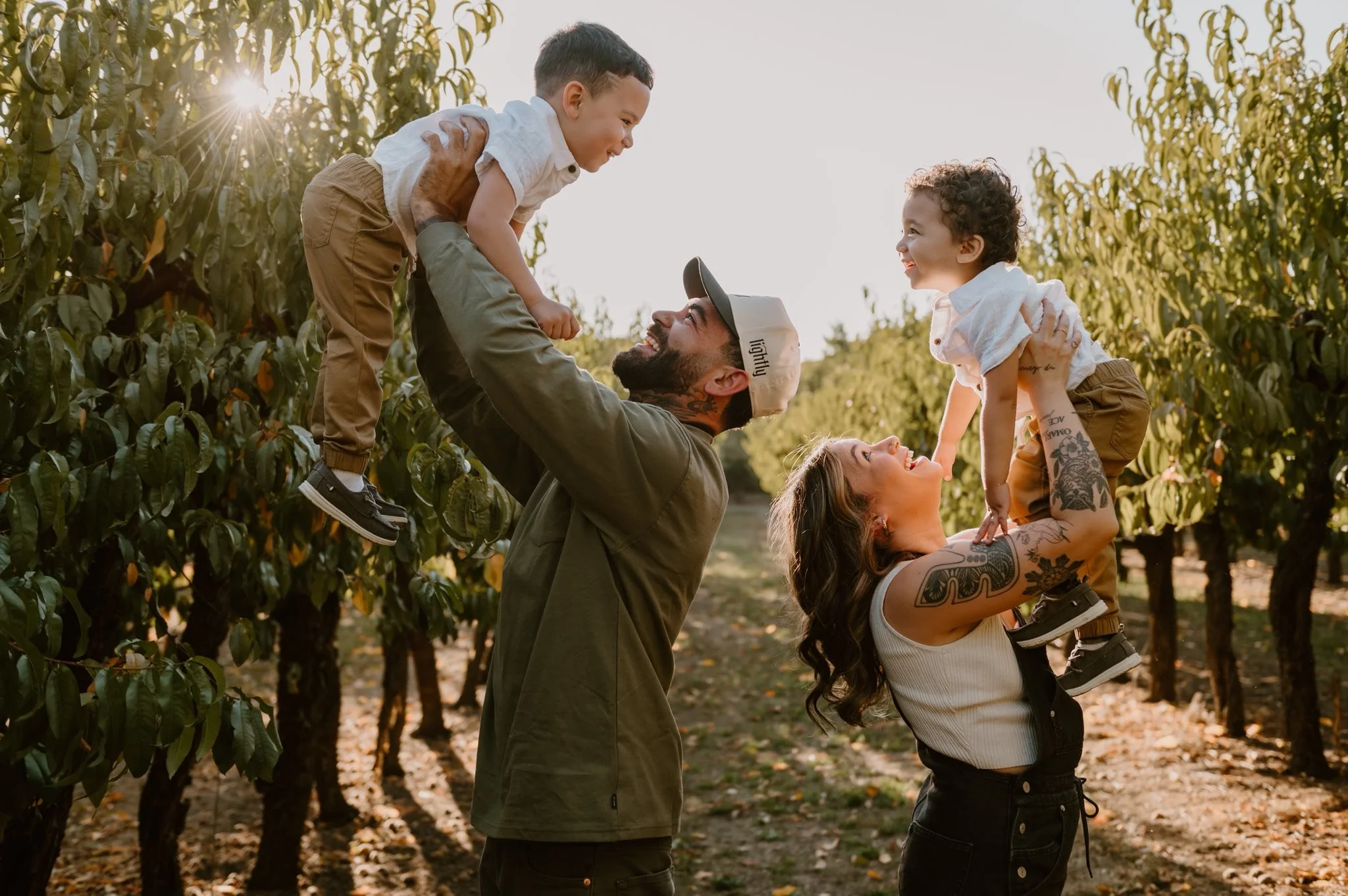 The Dunbar family enjoying time outdoors